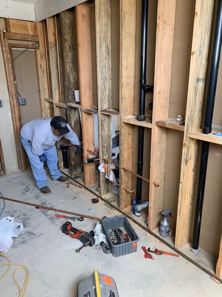 Commercial rough-in plumbing for Water Heater Replacement in Ashville